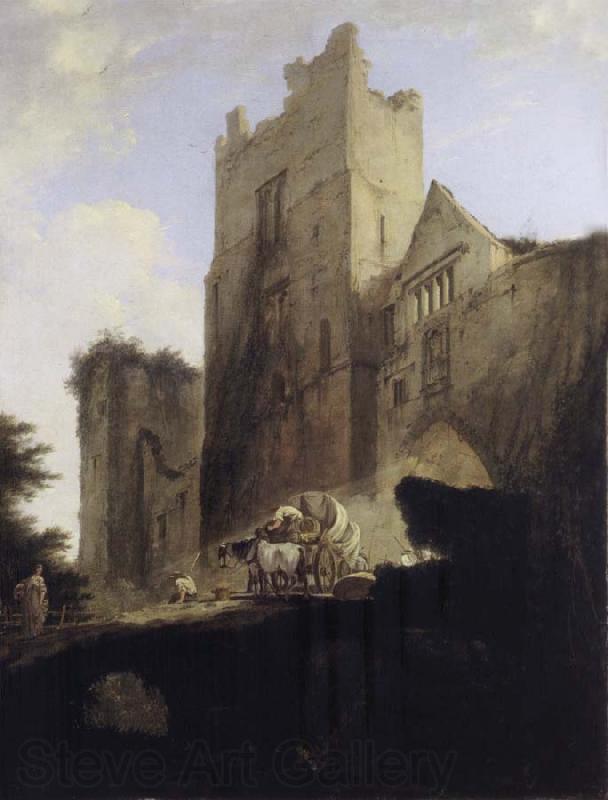William Hodges View of Part of Ludlow Castle in Shropshire Spain oil painting art